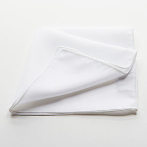 White Pocket Square