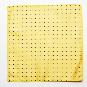 Yellow Dot Pocket Square
